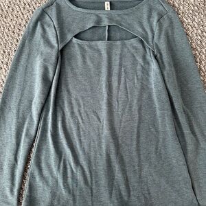 Elegant Gray Women's Top